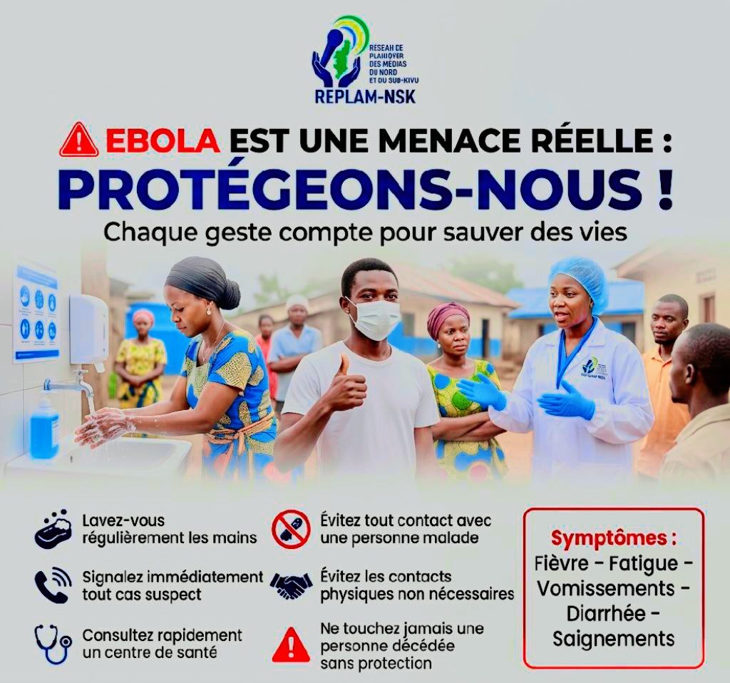 Kamanyola: Santé publique* : les médias du grand Kivu en première ligne contre la résurgence d’Ebola
